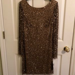 Adrianna Papell sequin dress